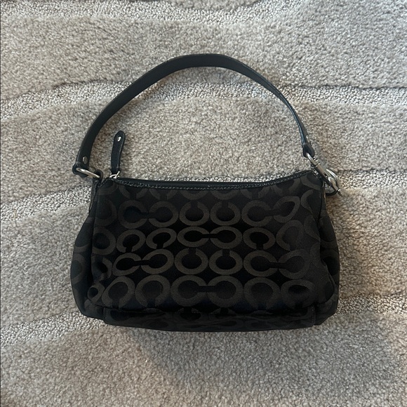 Coach Black Monogram Shoulder Bag - Picture 2 of 4